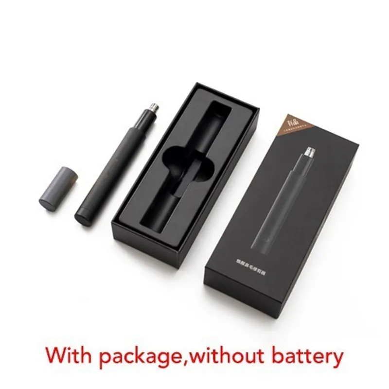 With box Xiaomi Мини Электрический триммер для волос в носу Hn1 острое лезвие для мытья тела портативный минималистичный дизайн водонепроницаемый безопасный для семейного ежедневного использования - Цвет: With box