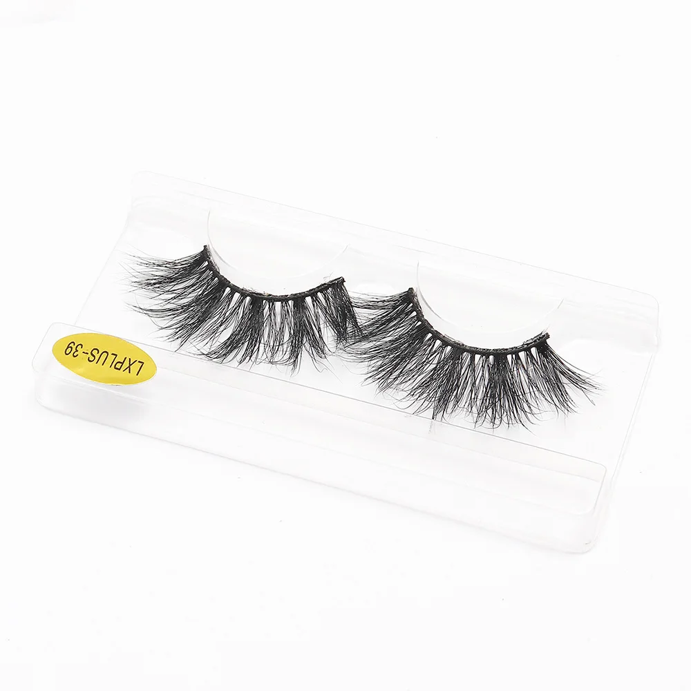 

False Eyelashes 25mm Lashes Crisscross Thick Fluffy 100% Cruelty Free 5D Mink Eyelashes Extension Dramatic Eye Lashes