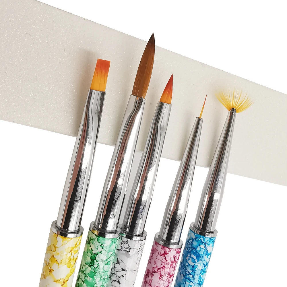 

Marbled Nail Brush Gel Brush For Manicure Acrylic UV Gel Extension Pen For Nail Polish Painting Drawing Brush
