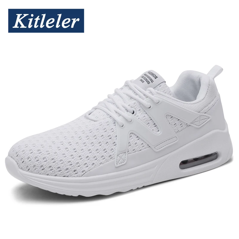 Зимняя дышащая мужская обувь kitleer Повседневная Мужская с воздушной подушкой