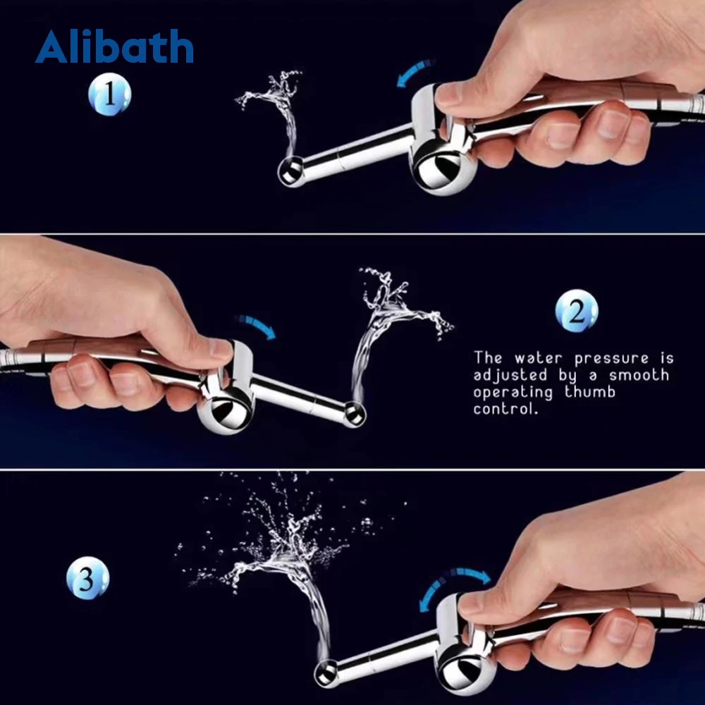 Туалет Shattaf очистка Биде опрыскиватель набор ручной легко установить ABS Pet Душ