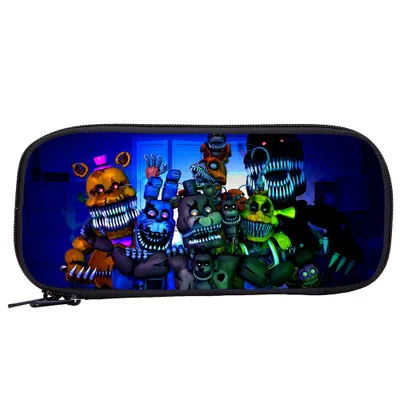 Игра Five Nights At Freddy's FNAF Сумочка для ручек и карандашей чехол для детской школы Канцтовары многофункциональные Фигурки игрушки подарок ребенку на Рождество - Цвет: 10