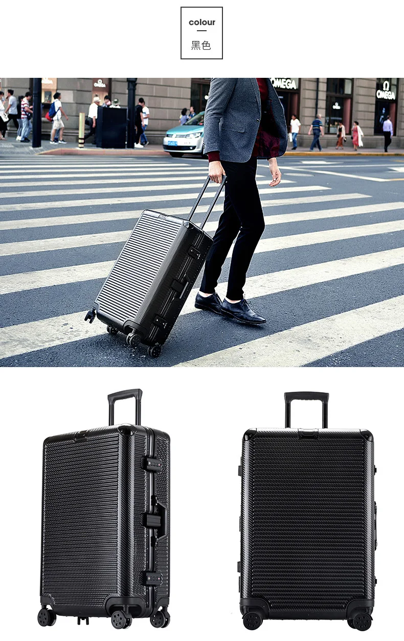 Чехол на колесиках, многоколесная переноска, 2" 24" 2" 29" коробка, чехол для дорожного костюма с колесиком, алюминиевая рама+ сумка для багажа на колесиках