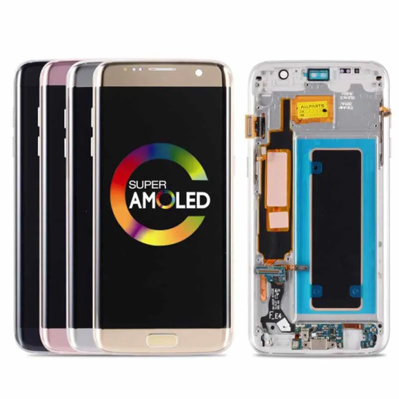 Замена на замену оригинальном для samsung Galaxy S7 Edge ЖК-дисплей с рамкой Оригинальный