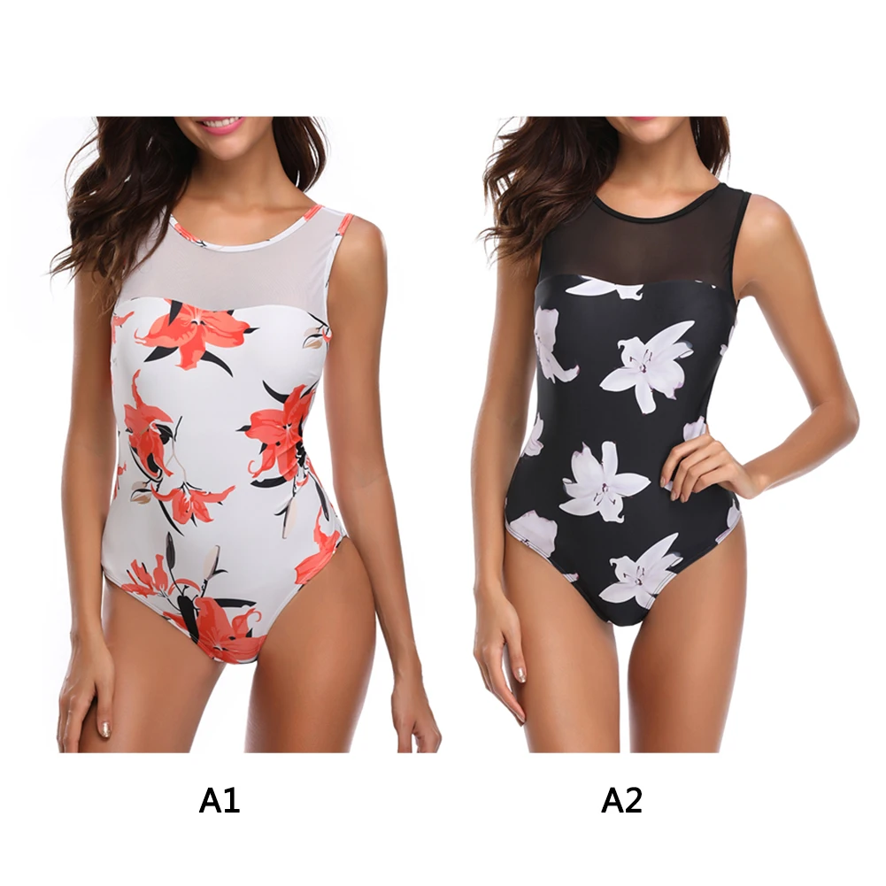 HotSummer сексуальные женские Слитные купальники с принтом пляжная одежда купальные