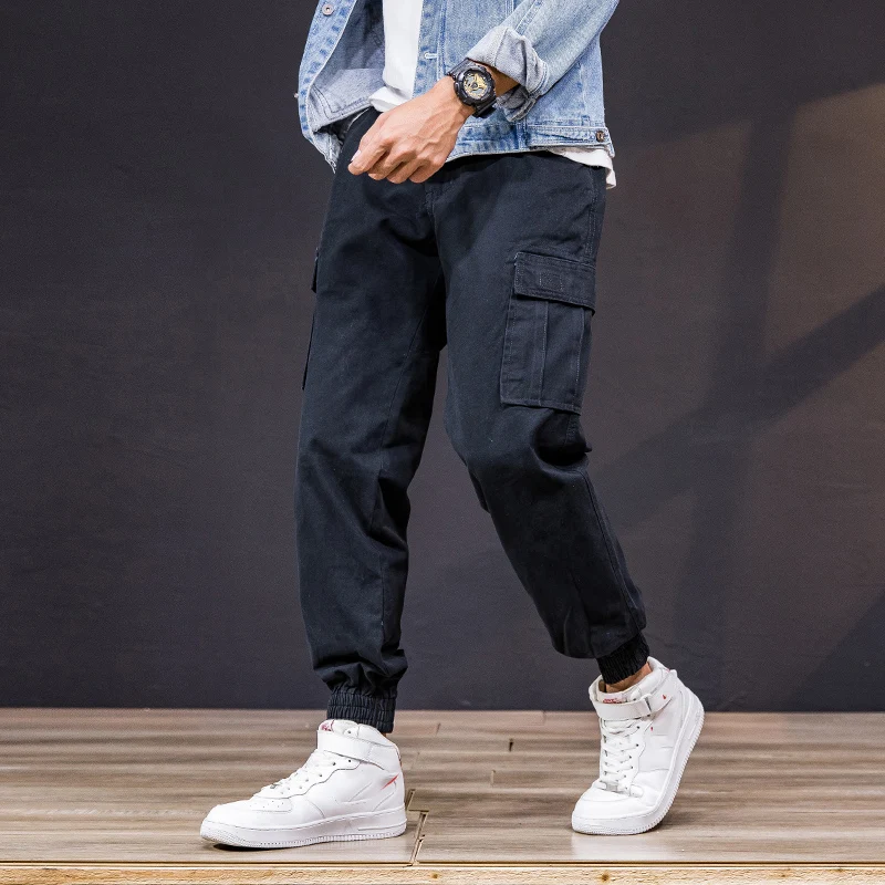 Брюки-карго мужские камуфляжные 100% хлопок свободные брюки в стиле милитари