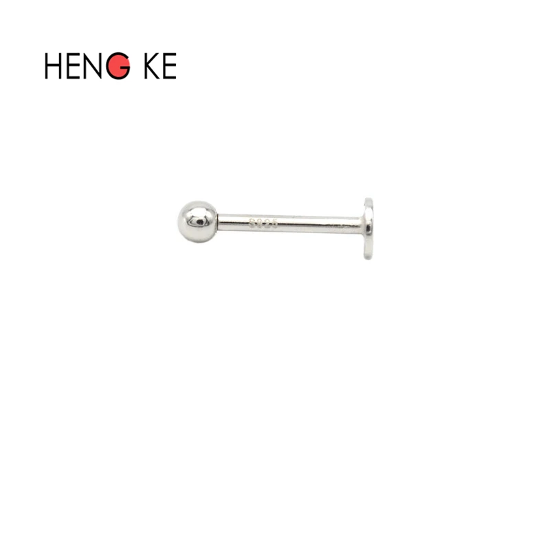 Кольцо для губ и бровей из серебра 925 пробы 1 шт. | Украшения аксессуары