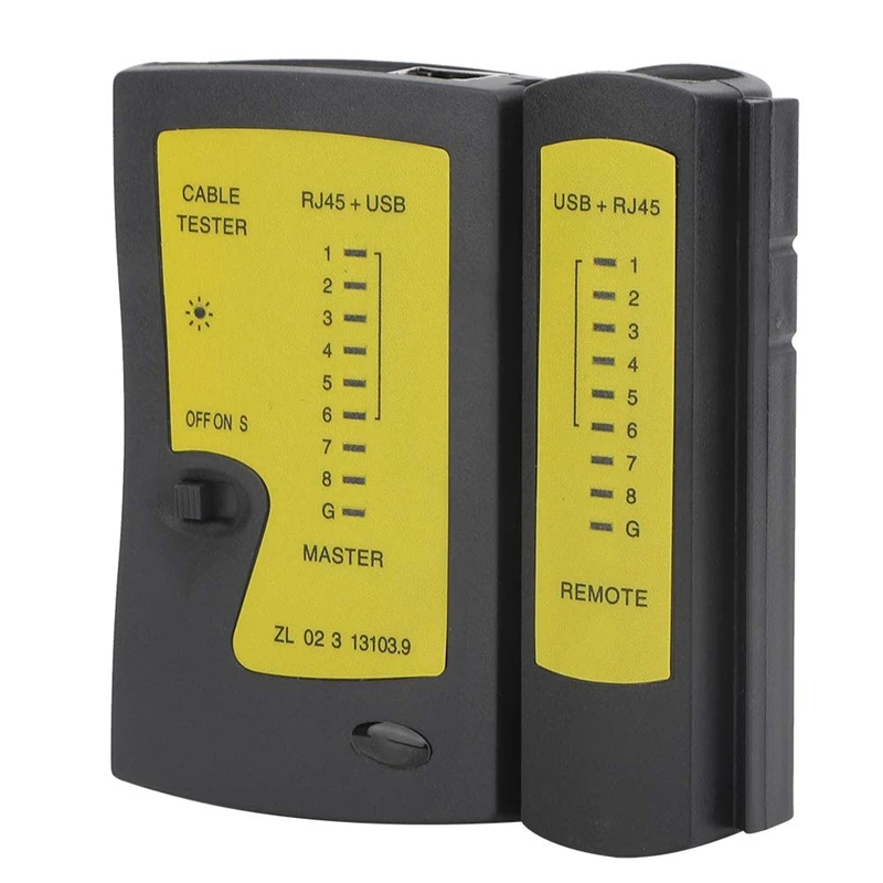 

Network Cable Tester RJ45+USB Ethernet Telephone Multifunction Cable Test Tool Line Finder Detector