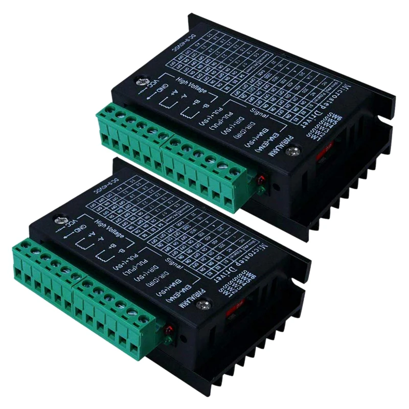 2 шт. TB6600 4A 9-42 в драйвер шагового двигателя контроллер 32 сегментов 2/4 фаза