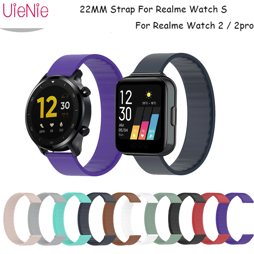 

WatchBand 22MM Strap For Realme Watch 2 / 2 Pro SmartWatch Silicone Wriststrap For Realme Watch S /Pro Bracelet Accessories Belt