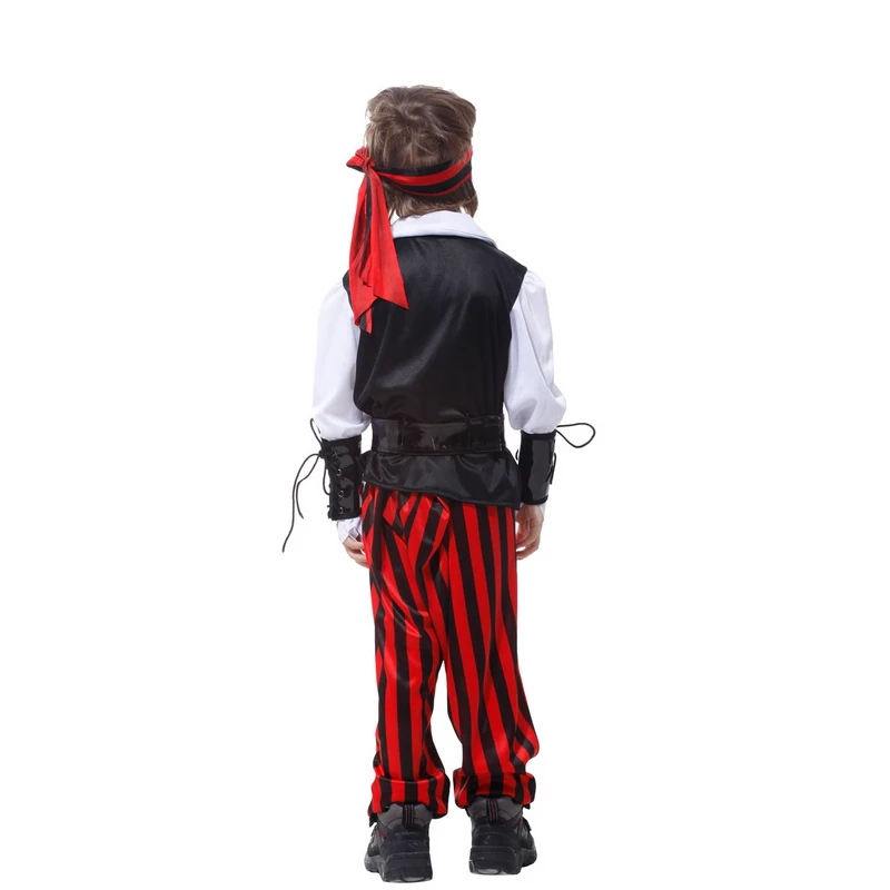 

Kids Boys Children's pirate Costume show Birthday Carnival Party Fancy Dress suit for Halloween