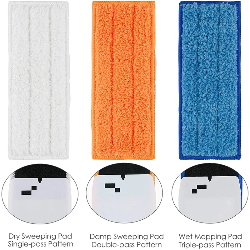 

9PCS Washable Mopping Pads Vacuum Cleaner Sweeping Pad Replacement Parts for IRobot Braava Jet 240 241 Cleaner Robots