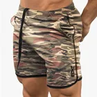 Шорты мужские камуфляжные со шнуровкой, быстросохнущие, для спортивного зала, фитнеса, бодибилдинга, джоггеры, шорты для воркаута, Брендовые повседневные, на лето