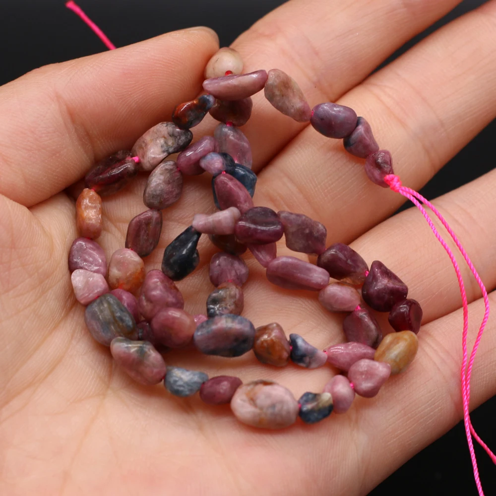 

New Natural Stone Beads Irregular Red Sapphire Loose Bead for Jewelry Making Trendy Women Bracelet Necklace Crafts