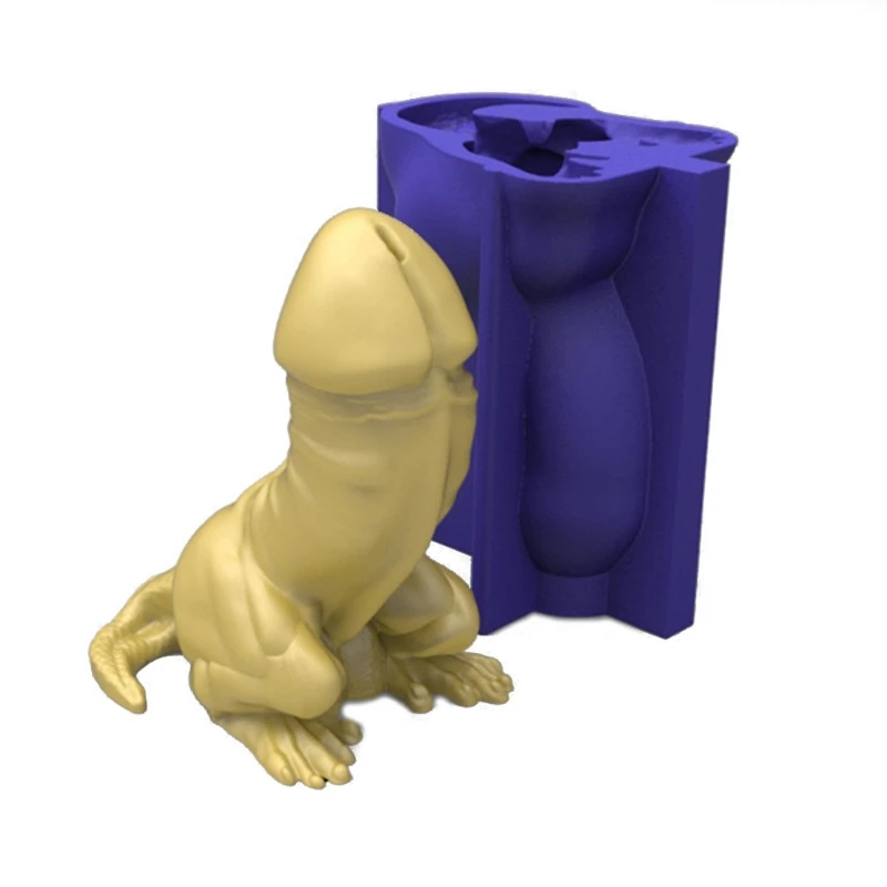

Head Lizard Dinosaur Body Shape Candle Epoxy Resin Mold Silicone Mould