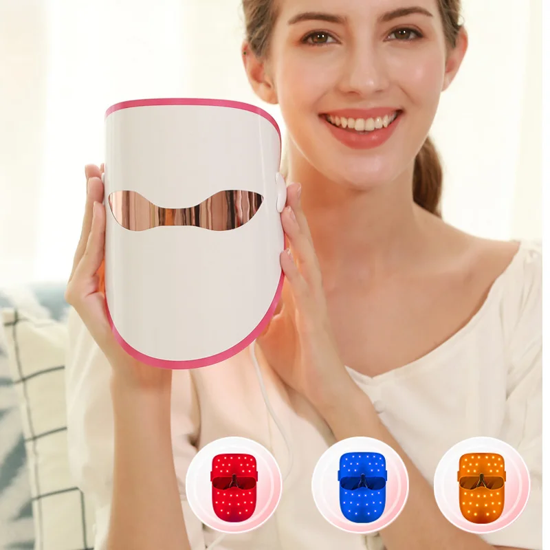 Маска для лица и красоты светодиодная маска Женский Новый светильник 3 цвета