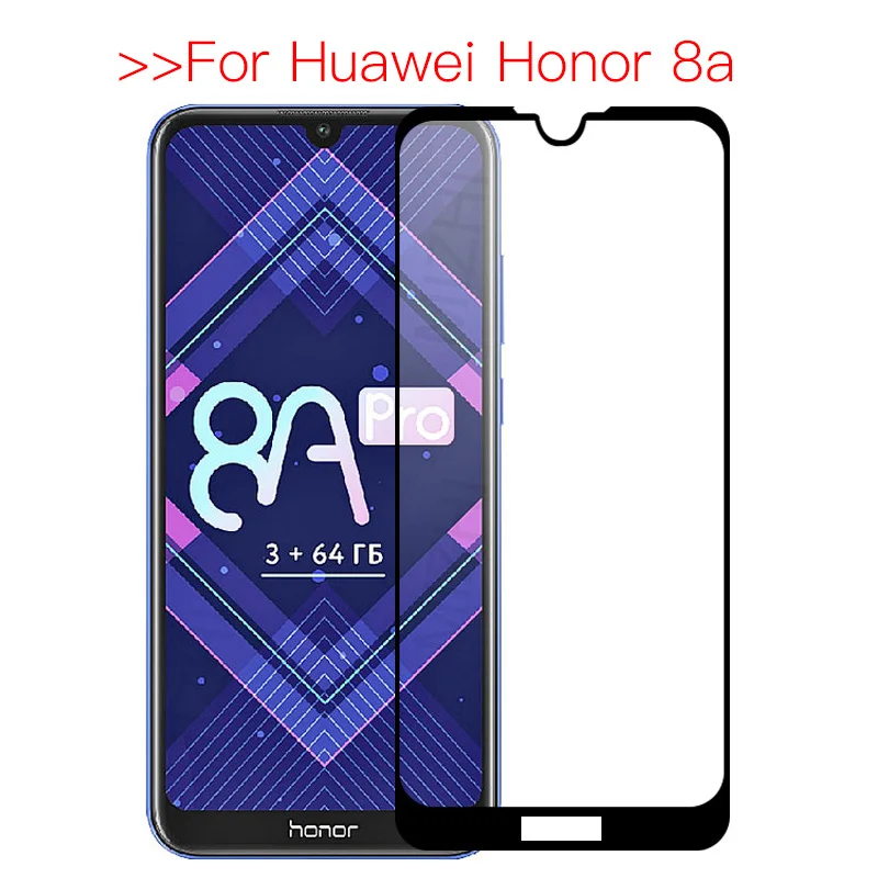 Защитное стекло закаленное для Huawei Honor 8a | Мобильные телефоны и аксессуары