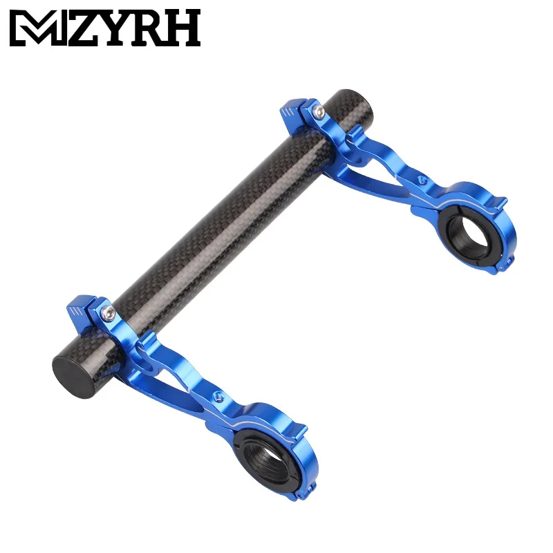 

20CM Carbon Tube Bicycle Handlebar Extender Mount Mountain MTB Bike Cycling Cheetah Clip Bracket Flashlight Holder Accessories