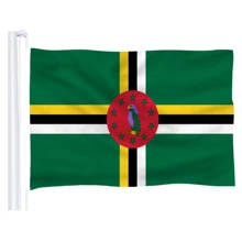 2017 флаг Dominica полиэстер 5*3 фута 150*90 см Высокое качество|polyester flag|flags