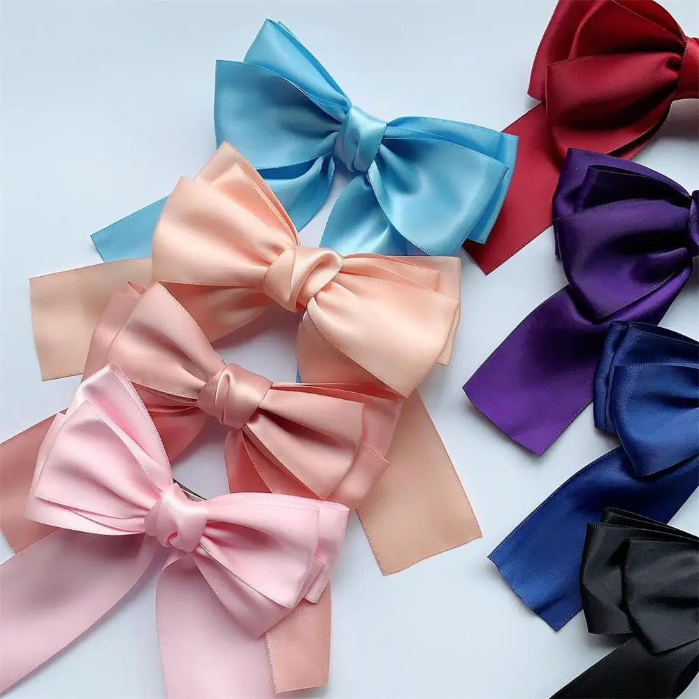 Корейский модный Большой Атласный Женский ободок для волос девушек модная