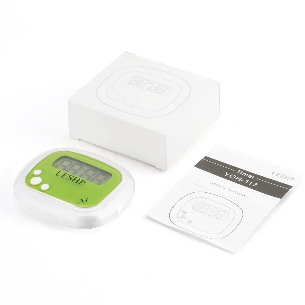 

LESHP Portable Mini ABS LCD 4 Digits Display Digital Magnetic Back Kitchen Timer Countdown Timer With Timer Memory Recall