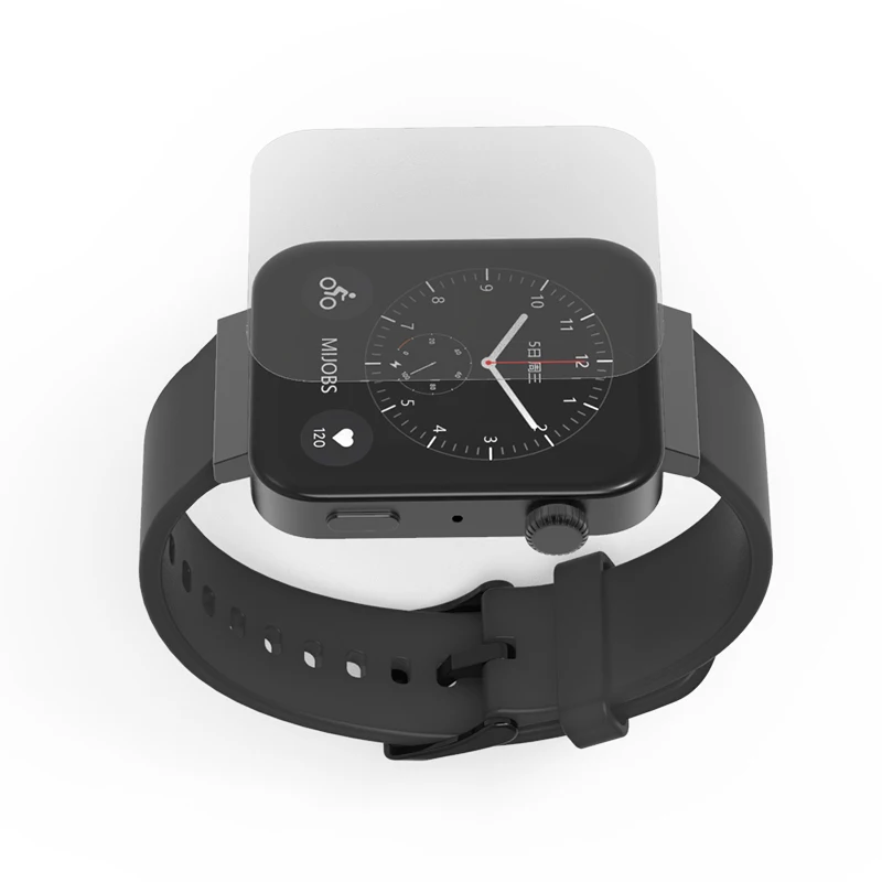 Защитная пленка для экрана xiaomi wtach band Мягкая пленка для xiao mi smart watch аксессуары для браслетов полноэкранная пленка - Цвет: Transparent
