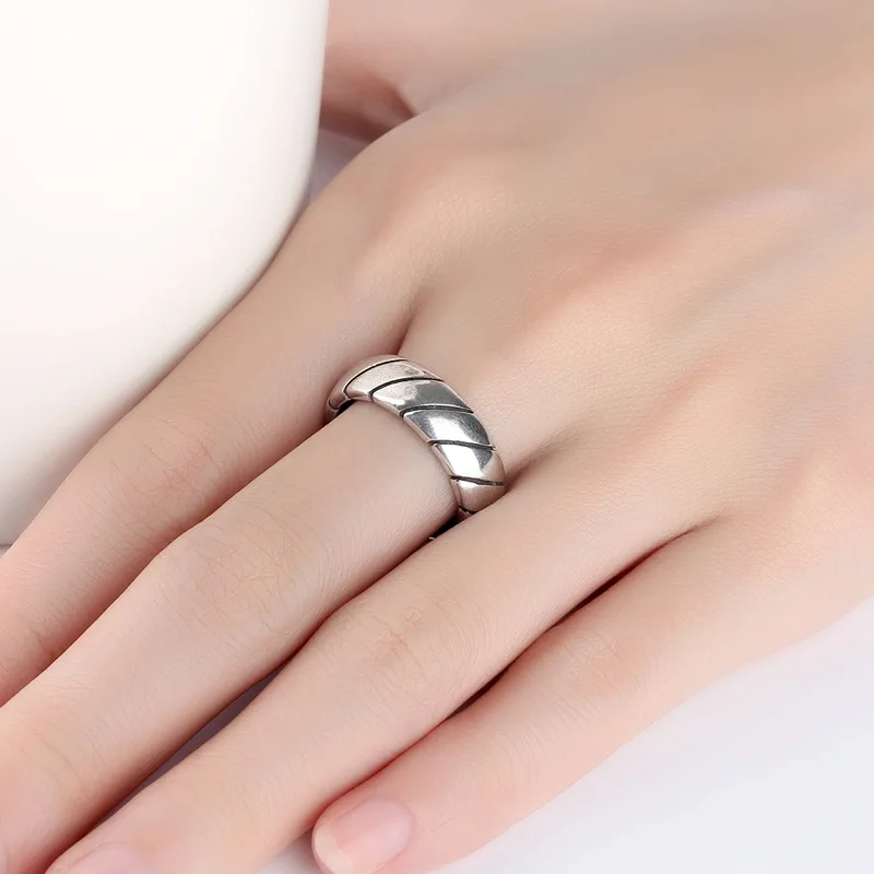 Kindey Punk Personality Silver Color Smooth Round Rings For Women Engagement Jewelry Girls Open Finger | Украшения и аксессуары