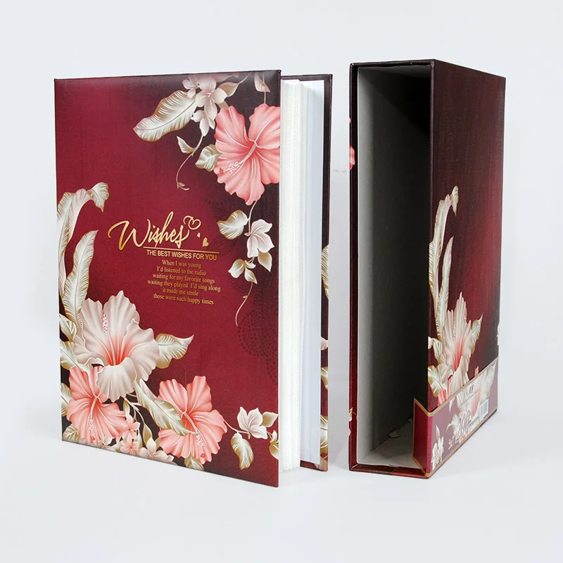 7 дюймов фотоальбом 6 200 простой альбом ретро богатый цветок в коробке Вставка 8