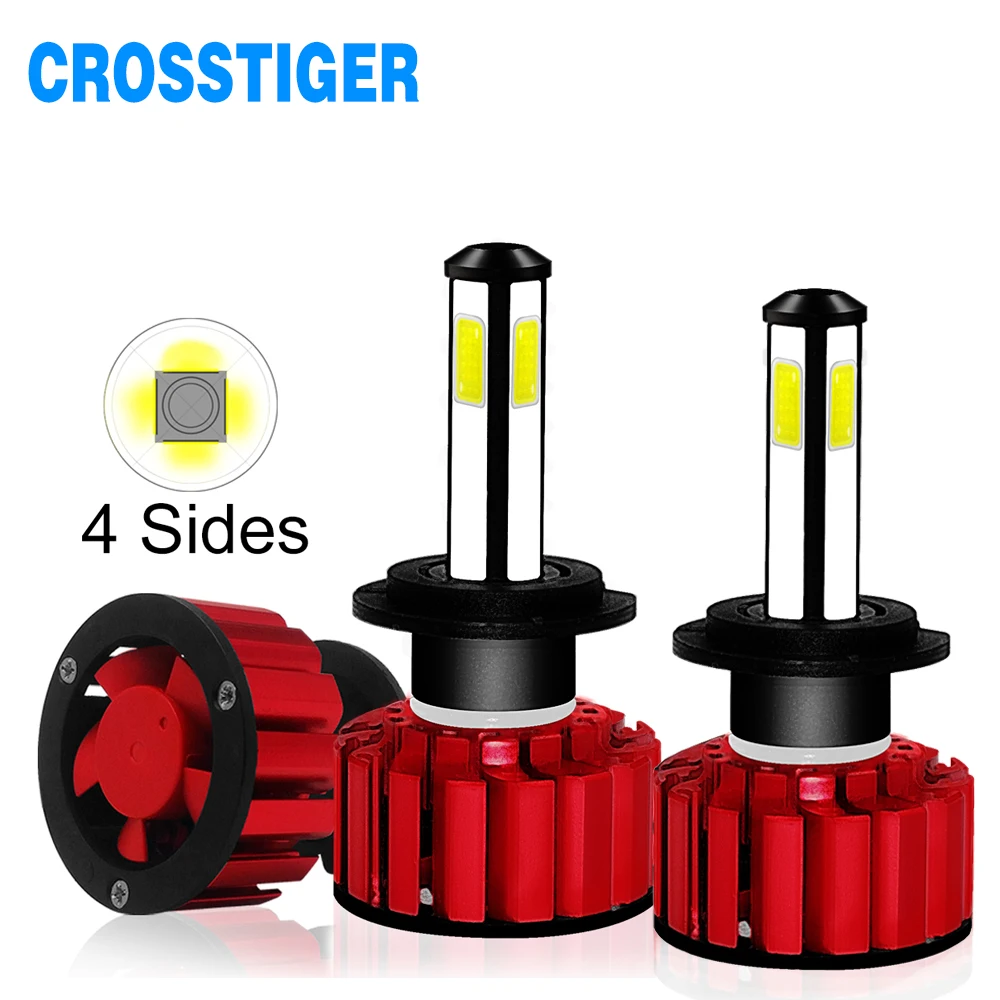 Автомобильные лампы 10000лм светодиодный H4 головной светильник автомобильный