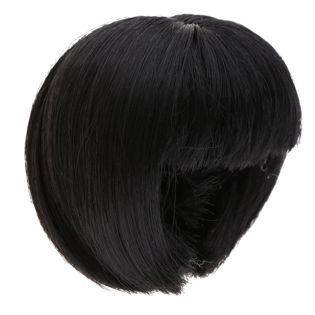 

Lovely 5-6inch 13-15CM BJD Doll Wigs 1/8 Synthetic Mohair Short Hair for Dollfie Mini Doll DIY Hairpiece Custom Accessories