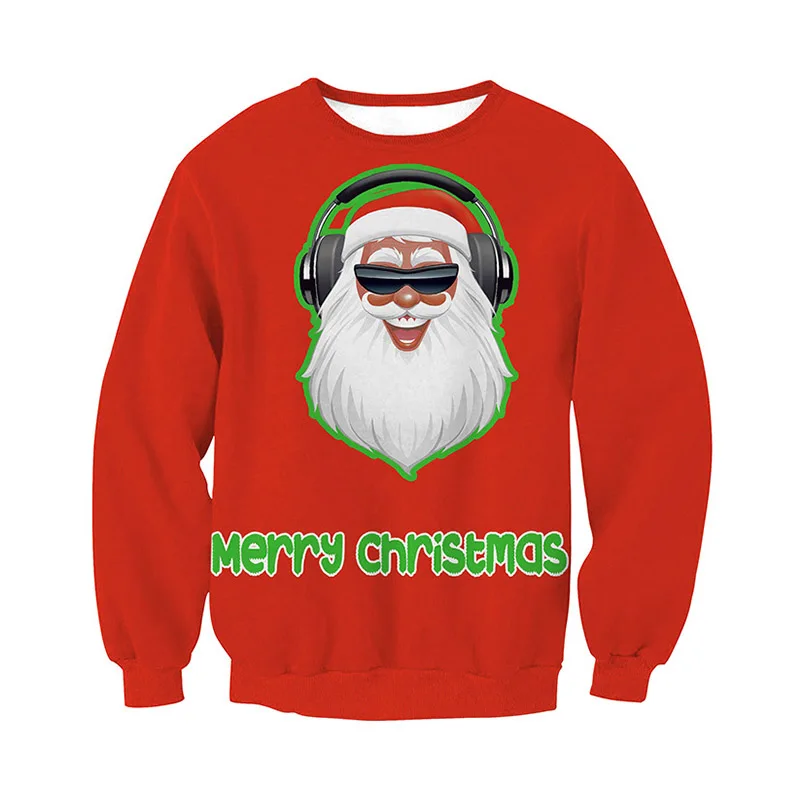 Осенне-зимний свитер унисекс для мужчин и женщин Рождественский отдыха с