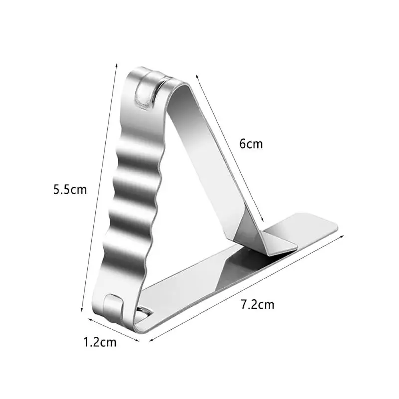 

24pcs Stainless Steel Tablecloth Clips Outdoor Camping Picnic Tablecloth Clamp Indoor Home Dining Table Cover Fixing Gadget