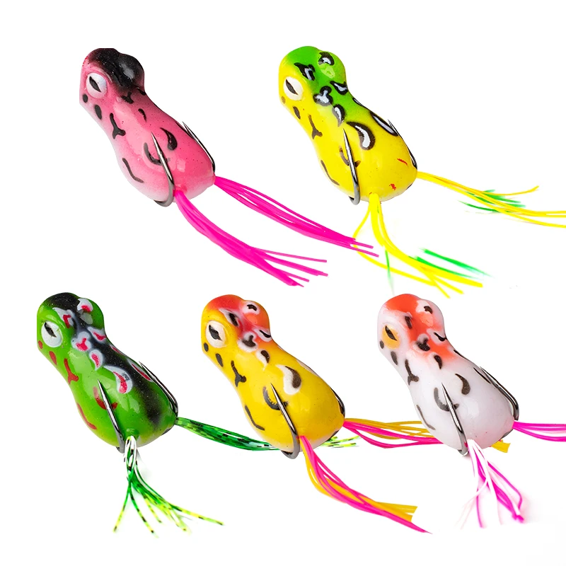 OBSESSION прыжок Лягушка приманка жесткая поппер приманки силиконовая с юбкой