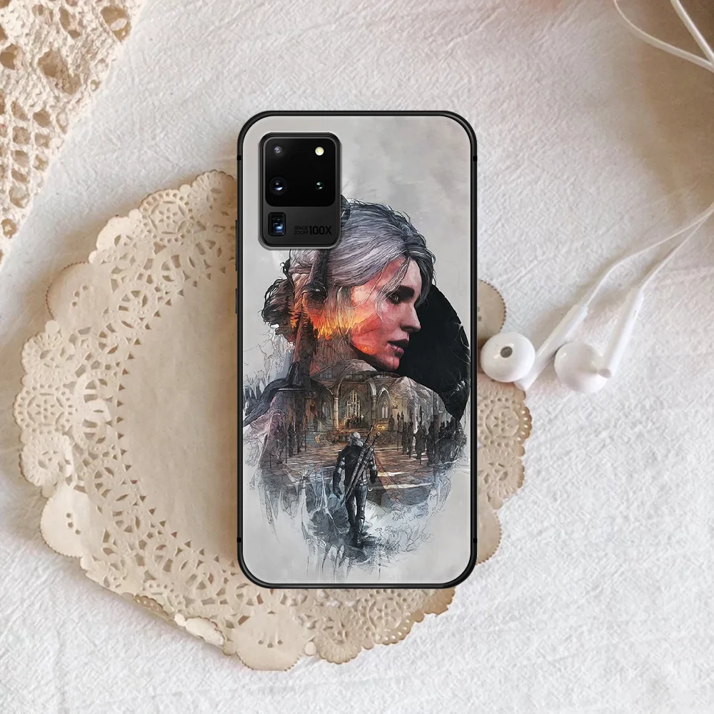 

W-Witchers Game Phone Case Cover Hull For Samsung Galaxy S 7 8 9 10 e 20 FE uitra plus Note 9 10 20 black Cover Fashion Shell