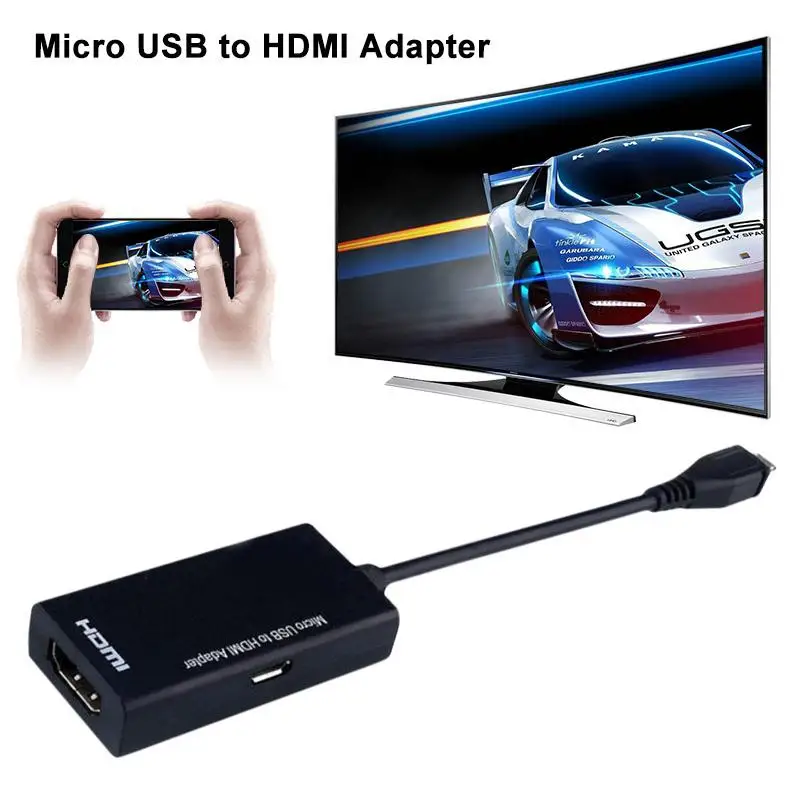 Кабель адаптер Micro USB в HDMI HD переходник типа Папа мама 1080P аудио и видеокабель MHL