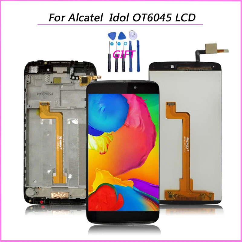 ЖК-дисплей 100% дюймов для Alcatel One Touch Idol 3 OT6045 6045 6045K 6045Y с сенсорным экраном и