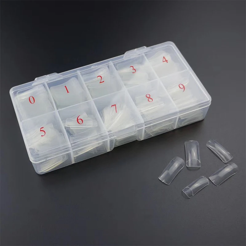 500 шт/кор. половинная крышка поддельные наклейки для ногтей s Tiletto накладные ногти