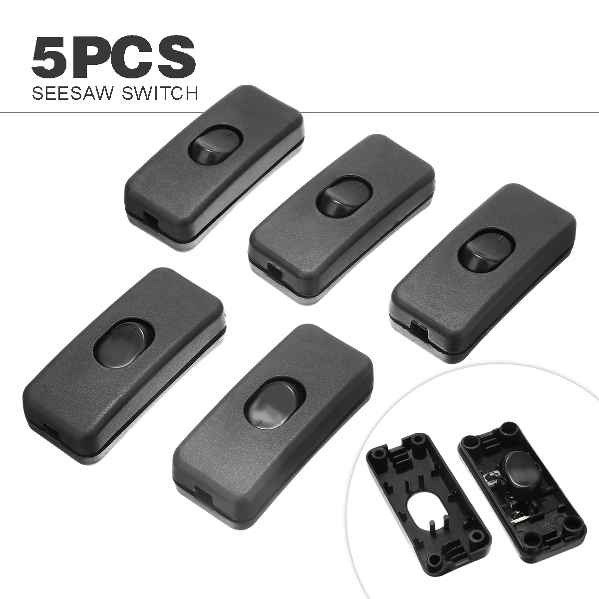 Mayitr 5 шт. Встроенный переключатель ВКЛ./ВЫКЛ. Полезная настольная лампа индикатор