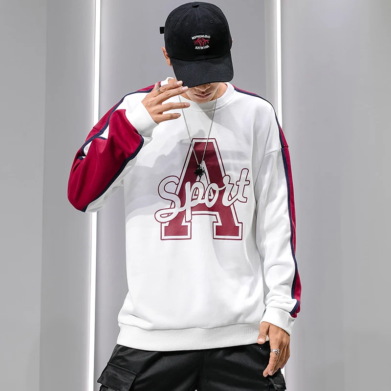 Мужская Толстовка Оверсайз SingleRoad черная толстовка с круглым вырезом и полосками