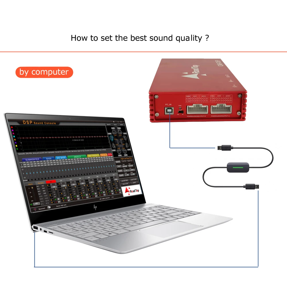 8*50 Вт автомобильный аудио DSP цифровой сигнальный процессор для автомобилей Toyota