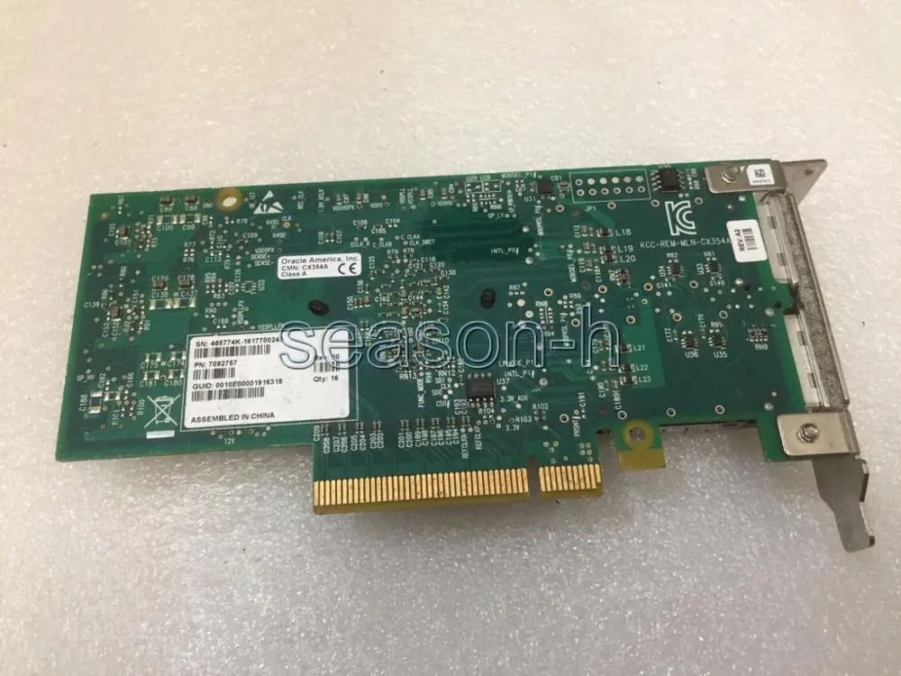 SUN 7092757 Dual SEC Port 4X QDR InfiniBand Host Channel Adapter network card