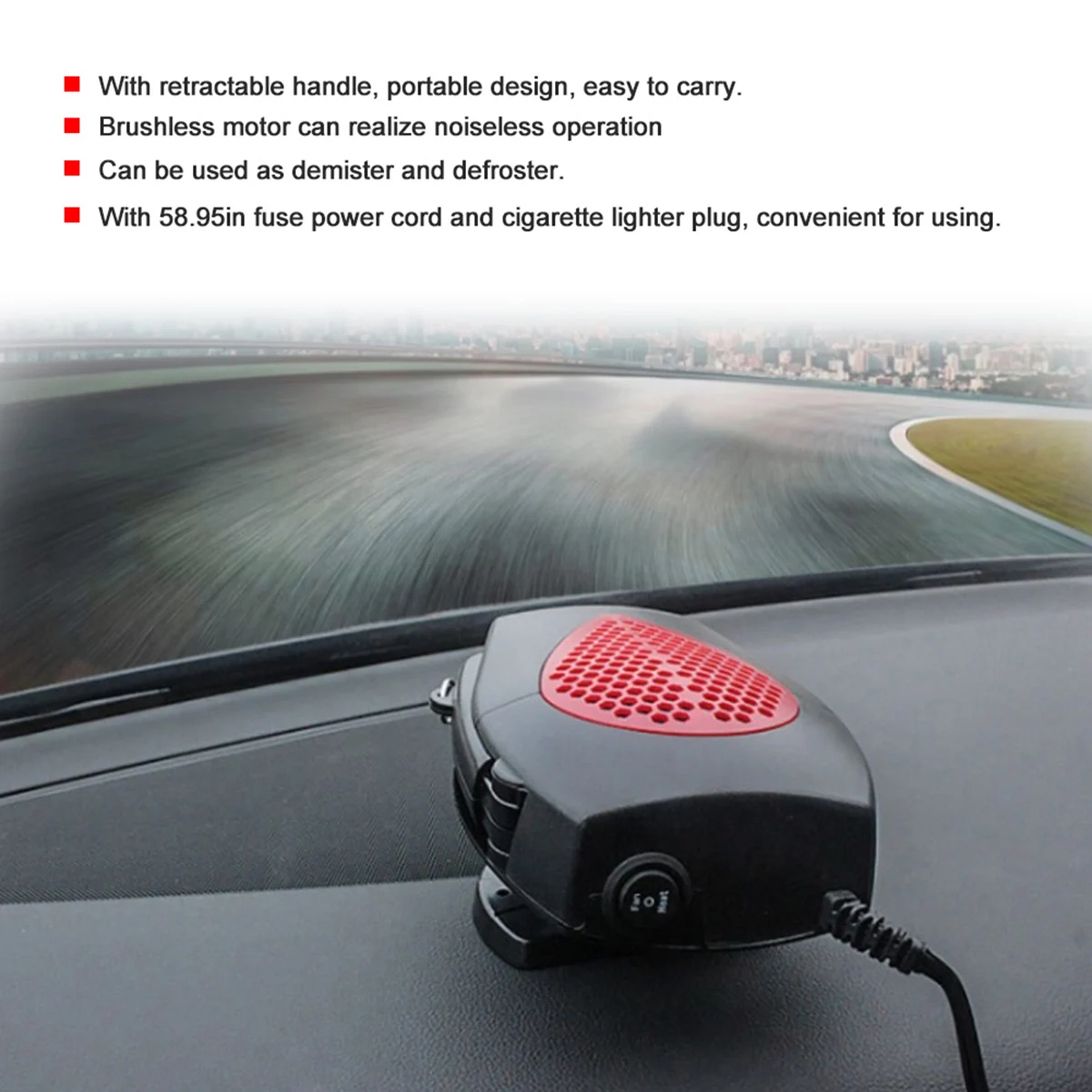 12V Car Vehicle Portable Heating Fan Heater Defroster Demister Practical Accessory | Автомобили и мотоциклы