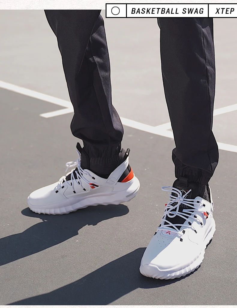 Xtep Men's High Top Basketball Shoes Autumn Winter Non-slip Shoes Men's Comfortable Breathable Sports Shoes 881419129517