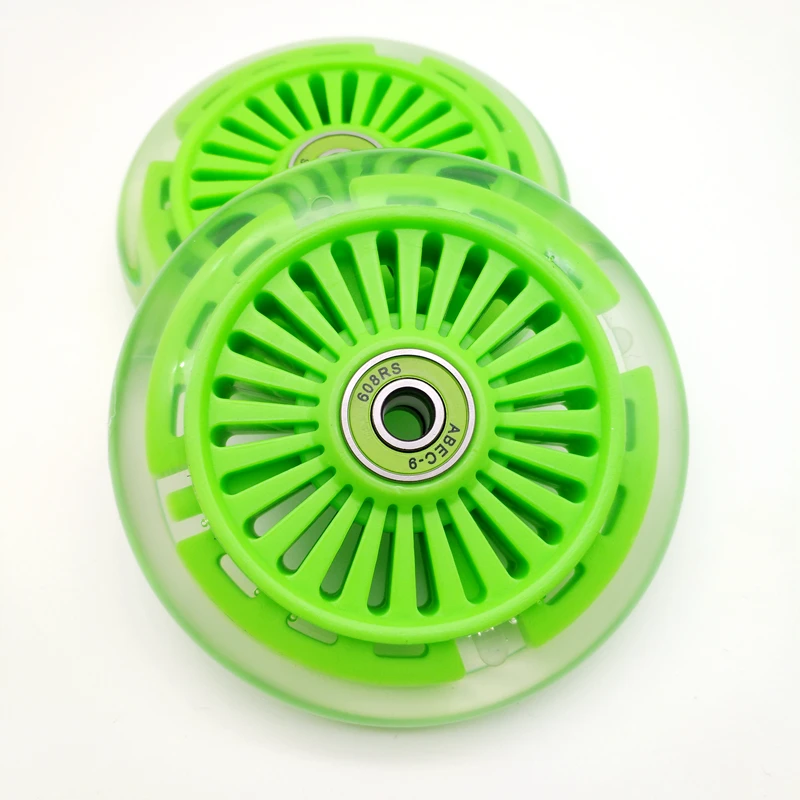 Бесплатная доставка детское колесо для скутера мигающее с подсветкой 100*24 мм 120 ПУ