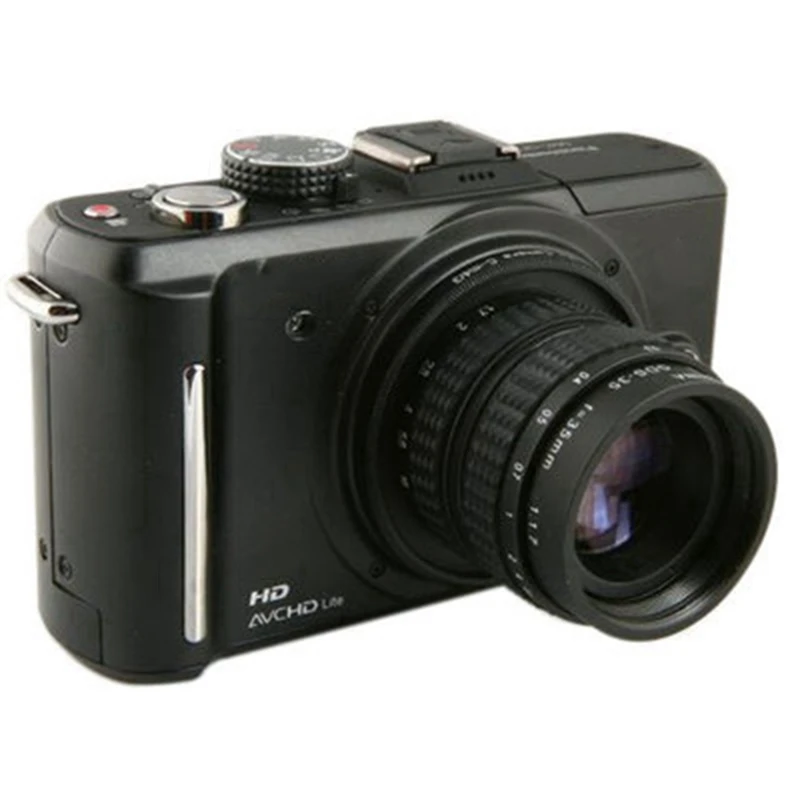 

2x 35mm F/1.7 / F1.6 C-Mount Lens Prime Lens with Adapter Ring for PanasOnic Olympus Camera