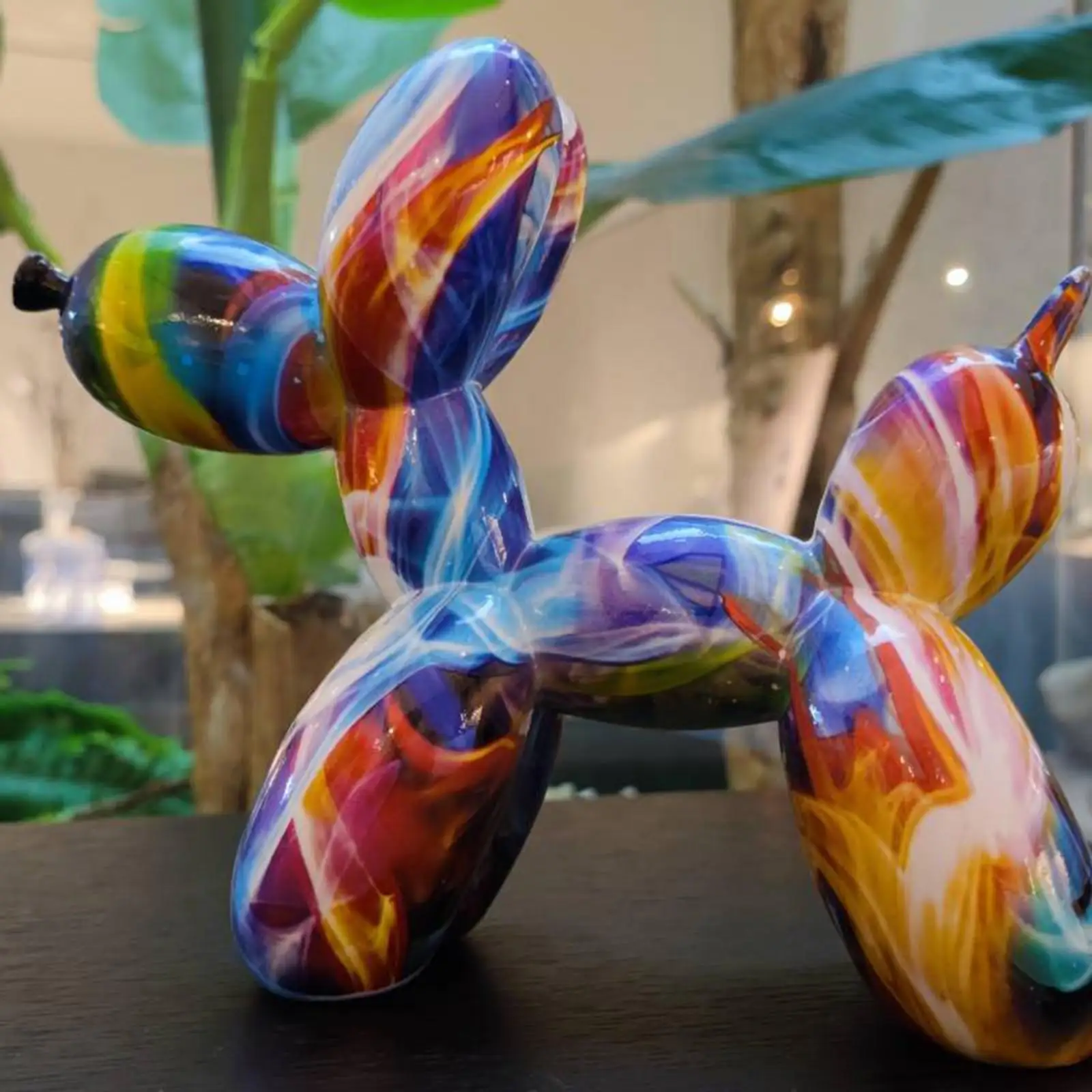 

Граффити Воздушный Шар Собака скульптуры ремесла Статуэтки животных статуя гостиная домашний орнамент подарки на Рождество