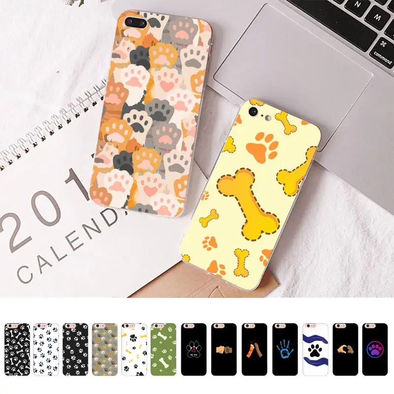 

Best Friends Dog Paw Phone Case for iPhone 13 11 12 pro XS MAX 8 7 6 6S Plus X 5S SE 2020 XR cover