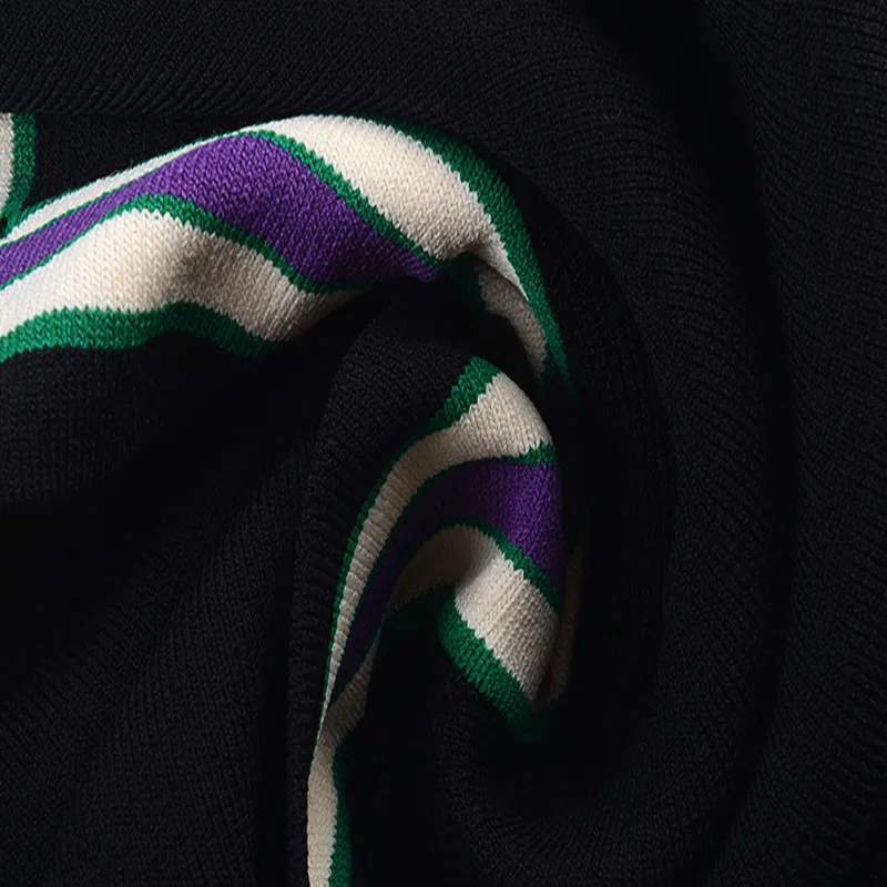 Туника с высокой талией полосатая трикотажная Мини-юбка женская короткая юбка