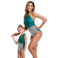family look swimwear mommy and daughter matching clothes sexy beach one piece swimsuit bathing suit for baby girl woomen outfits