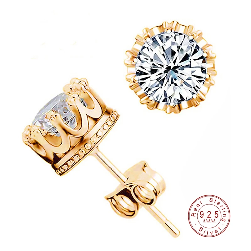 Женские серьги гвоздики серебристого цвета 4 с квадратным фианитом 6